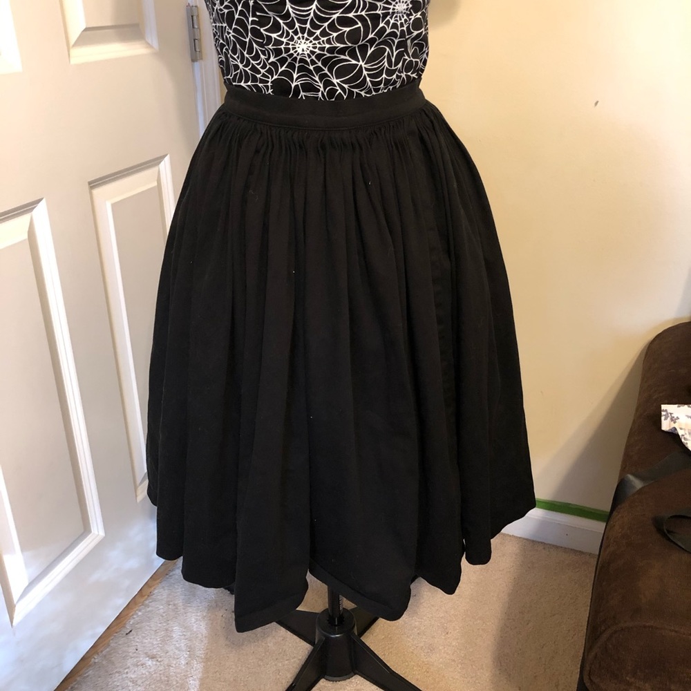 Pinup Couture black sateen Jenny skirt